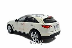 118 1/18 Infiniti QX70 SUV Diecast Miniature Model Car Gifts White Vehicle Toy