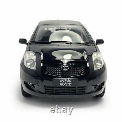 118 2007 Toyota Yaris Model Car Diecast Vehicle Black Miniature Collection Gift