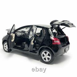 118 2007 Toyota Yaris Model Car Diecast Vehicle Black Miniature Collection Gift