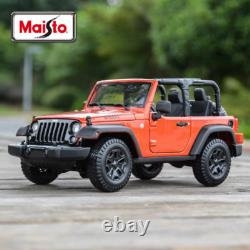 118 2014 JEEP Willys Wrangler Topless Static Die Cast Vehicles Collectible Mode