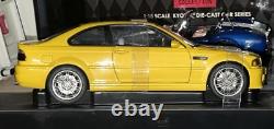 118 BMW M3 E46 AutoArt Coupe Yellow Diecast Car Model Car Toy Car