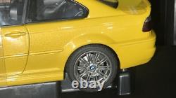 118 BMW M3 E46 AutoArt Coupe Yellow Diecast Car Model Car Toy Car
