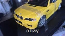 118 BMW M3 E46 AutoArt Coupe Yellow Diecast Car Model Car Toy Car