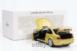 118 Bmw M3 E46 Coupe 2000 Yellow Metallic Norev New OVP 183000