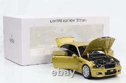 118 Bmw M3 E46 Coupe 2000 Yellow Metallic Norev New OVP 183000
