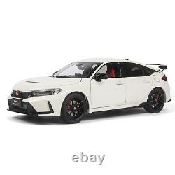 118 Honda Civic Type-R FL5 White Diecast Model Car Collectibles Gift Toy Series