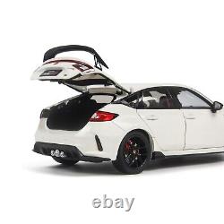 118 Honda Civic Type-R FL5 White Diecast Model Car Collectibles Gift Toy Series