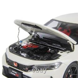 118 Honda Civic Type-R FL5 White Diecast Model Car Collectibles Gift Toy Series