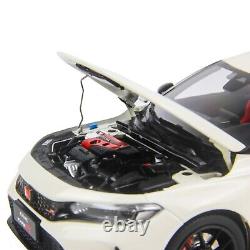 118 Honda Civic Type-R FL5 White Diecast Model Car Collectibles Gift Toy Series