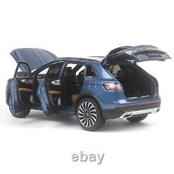 118 Lincoln Nautilus Blue Diecast Model Car Collect Gift Children Toy Series