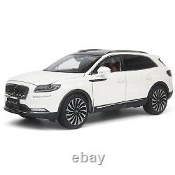 118 Lincoln Nautilus White Diecast Model Car Collect Gift Children Toy Series
