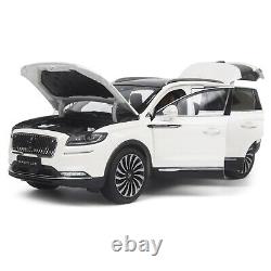 118 Lincoln Nautilus White Diecast Model Car Collect Gift Children Toy Series
