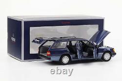 118 Mercedes-Benz 300D T Model S124 124 1990 Nautical Blue Metallic Norev Limi