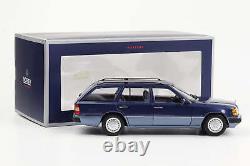 118 Mercedes-Benz 300D T Model S124 124 1990 Nautical Blue Metallic Norev Limi