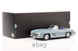 118 Mercedes-Benz 300 SL W 198 II Roadster 1957-1963 Light Blue Norev Hardtop