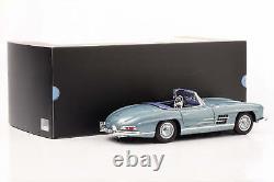 118 Mercedes-Benz 300 SL W 198 II Roadster 1957-1963 Light Blue Norev Hardtop