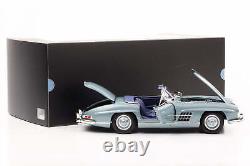 118 Mercedes-Benz 300 SL W 198 II Roadster 1957-1963 Light Blue Norev Hardtop