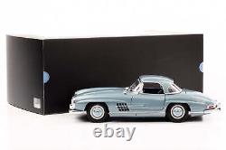 118 Mercedes-Benz 300 SL W 198 II Roadster 1957-1963 Light Blue Norev Hardtop