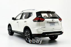 118 Nissan X-Trail 2019 Diecast Miniature Metal Model Car Gifts White Vehicle