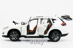 118 Nissan X-Trail SUV 2019 White Diecast Model Miniature Car Hobby Vehicle