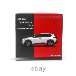118 Paudi Nissan X-Trail 2022 White Diecast Model Car Collect Gifts
