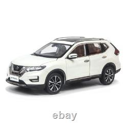 118 Paudi Nissan X-Trail Rogue 2018 White Diecast Model Car Collect Gifts