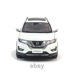 118 Paudi Nissan X-Trail Rogue 2018 White Diecast Model Car Collect Gifts