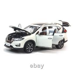 118 Paudi Nissan X-Trail Rogue 2018 White Diecast Model Car Collect Gifts