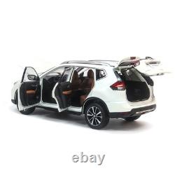118 Paudi Nissan X-Trail Rogue 2018 White Diecast Model Car Collect Gifts
