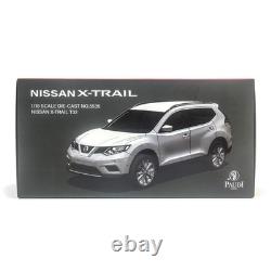 118 Paudi Nissan X-Trail Rogue 2018 White Diecast Model Car Collect Gifts