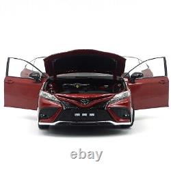 118 Paudi Toyota Camry 2021 Sport Red Diecast Model Car Vehicle Collection Gift