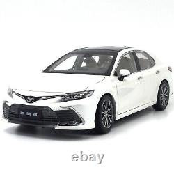 118 Paudi Toyota Camry 2021 White Diecast Model Car Vehicle Collection Gift