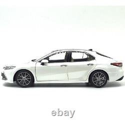 118 Paudi Toyota Camry 2021 White Diecast Model Car Vehicle Collection Gift