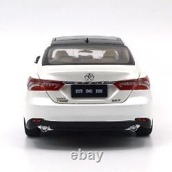 118 Paudi Toyota Camry 2021 White Diecast Model Car Vehicle Collection Gift