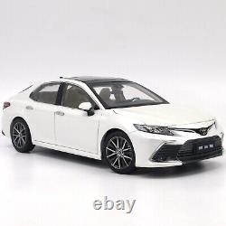 118 Paudi Toyota Camry 2021 White Diecast Model Car Vehicle Collection Gift