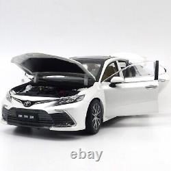 118 Paudi Toyota Camry 2021 White Diecast Model Car Vehicle Collection Gift