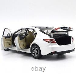 118 Paudi Toyota Camry 2021 White Diecast Model Car Vehicle Collection Gift