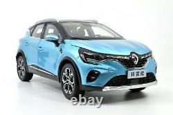 118 Renault Captur 2020 Blue Diecast Miniature Model Car Metal Vehicle Toy