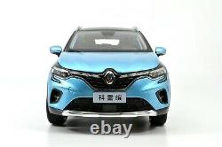 118 Renault Captur 2020 Blue Diecast Miniature Model Car Metal Vehicle Toy