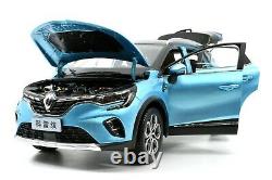118 Renault Captur 2020 Blue Diecast Miniature Model Car Metal Vehicle Toy