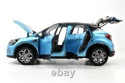 118 Renault Captur 2020 Blue Diecast Miniature Model Car Metal Vehicle Toy