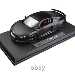 118 Scale Audi R8 GT Black Alloy Diecast Model Car Toy Vehicle Collection Kids