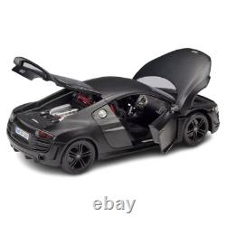118 Scale Audi R8 GT Black Alloy Diecast Model Car Toy Vehicle Collection Kids