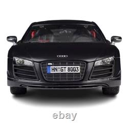 118 Scale Audi R8 GT Black Alloy Diecast Model Car Toy Vehicle Collection Kids