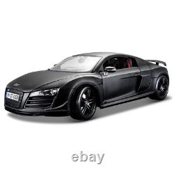 118 Scale Audi R8 GT Black Alloy Diecast Model Car Toy Vehicle Collection Kids