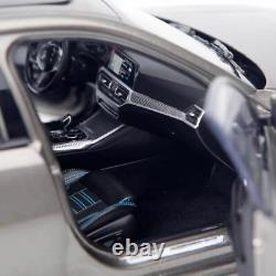 118 Scale BMW 330i 2019 Gray Diecast Model Car Collectibles Gift Toy Series