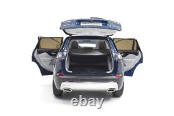 118 Scale Jeep Cherokee 2019Blue Diecast Model Car Collection Gift Children Toy
