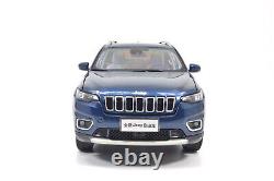 118 Scale Jeep Cherokee Blue Alloy Diecast Model Car Toy Vehicle Collection Kid