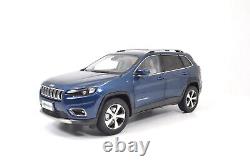 118 Scale Jeep Cherokee Blue Alloy Diecast Model Car Toy Vehicle Collection Kid