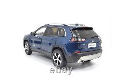 118 Scale Jeep Cherokee Blue Alloy Diecast Model Car Toy Vehicle Collection Kid